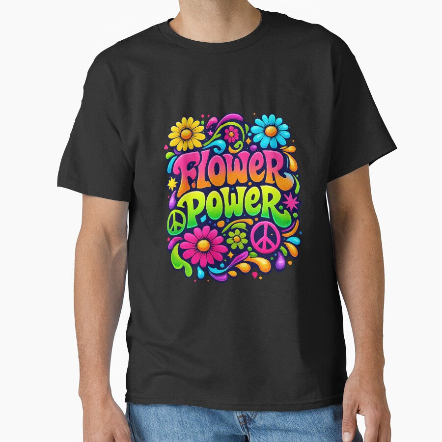 Flower Power 70s Retro Psychedelic Hippie Graphic by Far Out Goods