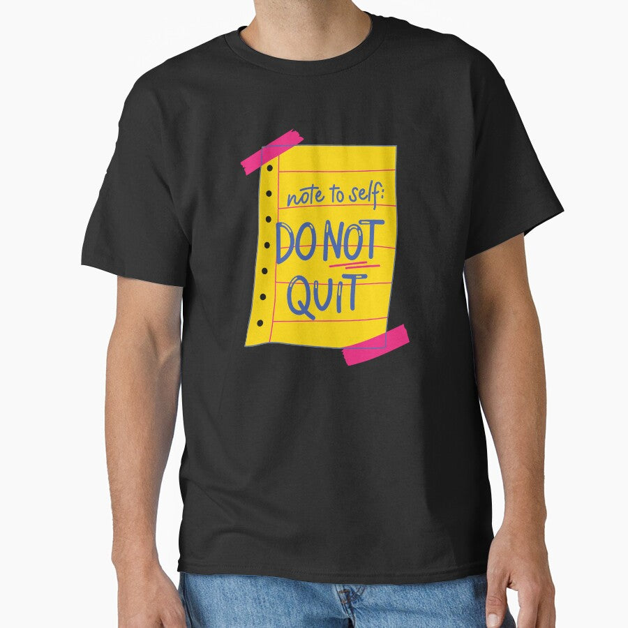 Note to Self Do Not Quit Motivational Quote by Khadigadesings