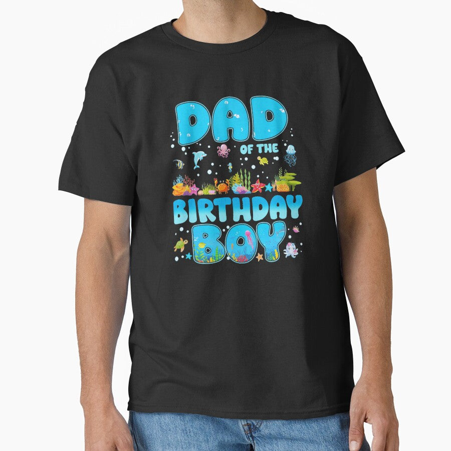 Dad Of The Birthday Boy Under The Sea Ocean Theme Father by MOnnroyu