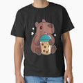 CUTE KAWAII CAPYBARA DRINKING BUBBLE TEA BOBA CAPIBARA by sobriowslen
