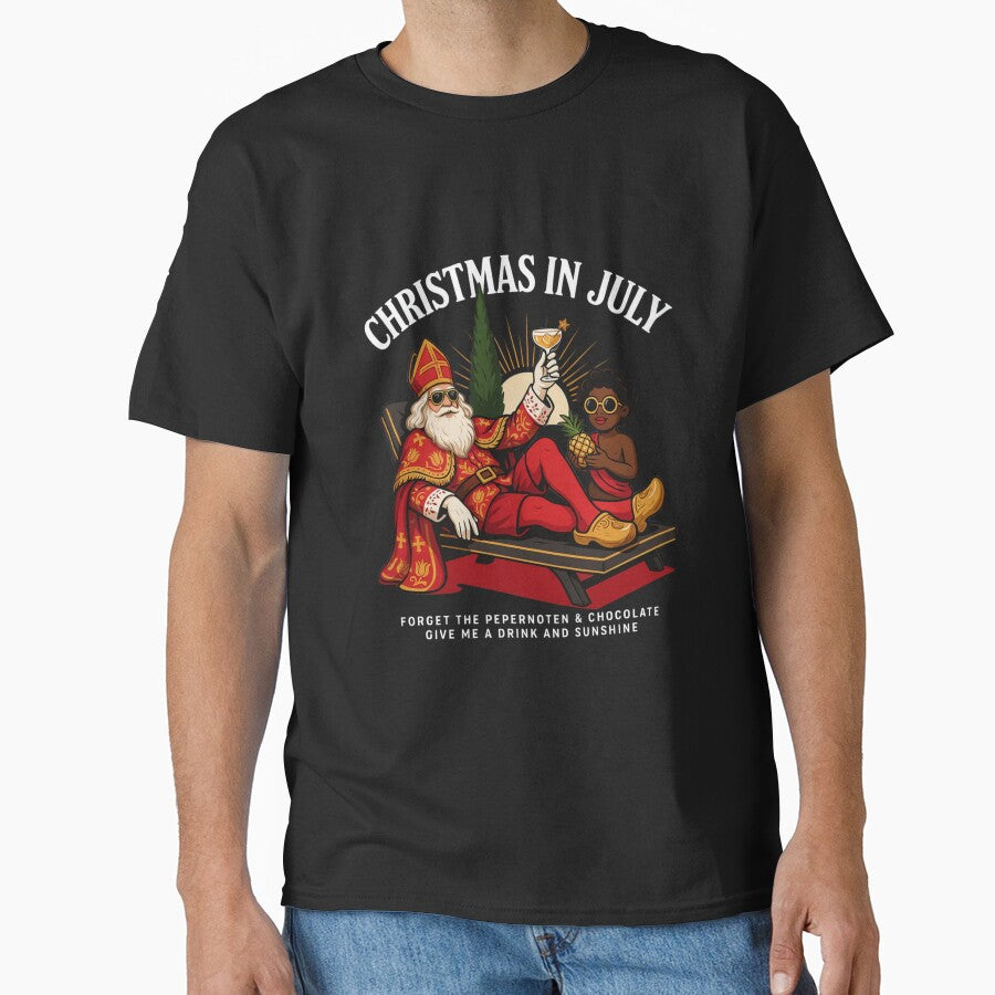 Christmas In July – Sinterklaas Funny Dutch Belgian Holiday Shirt Pepernoten Forget Gift V1 by DarylWelsh2024