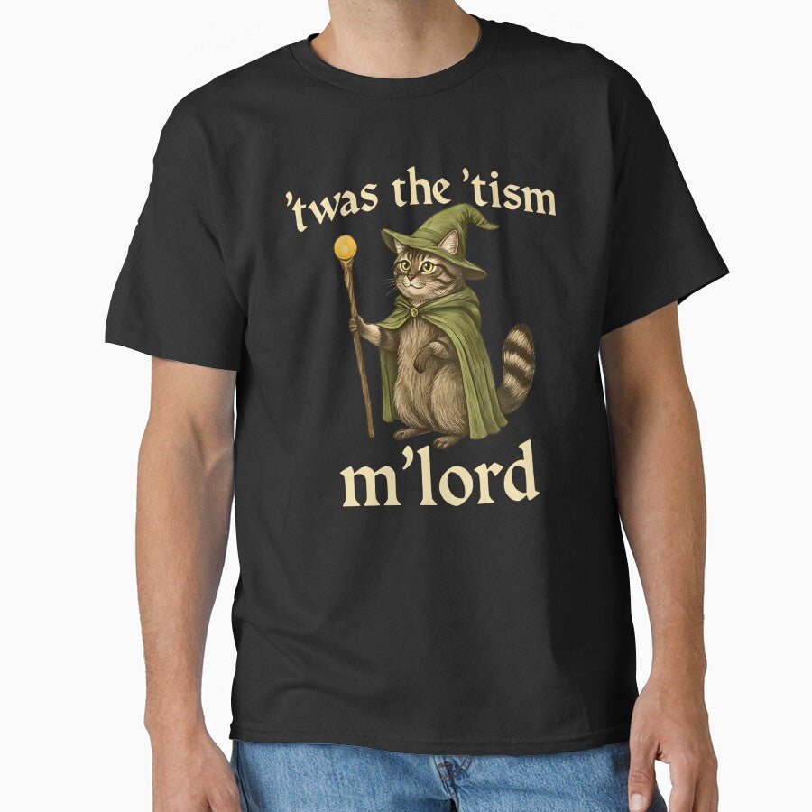 Twas The 'Tism Cat Wizard - Mystical Feline's Whimsical Wisdom by Steele-Art