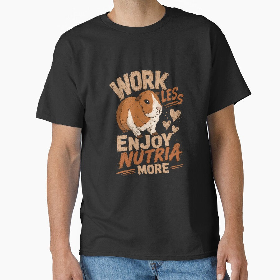 Work Less Enjoy Nutria More Nutria Pet Rodent Owner Lover by SkeletonsDanger
