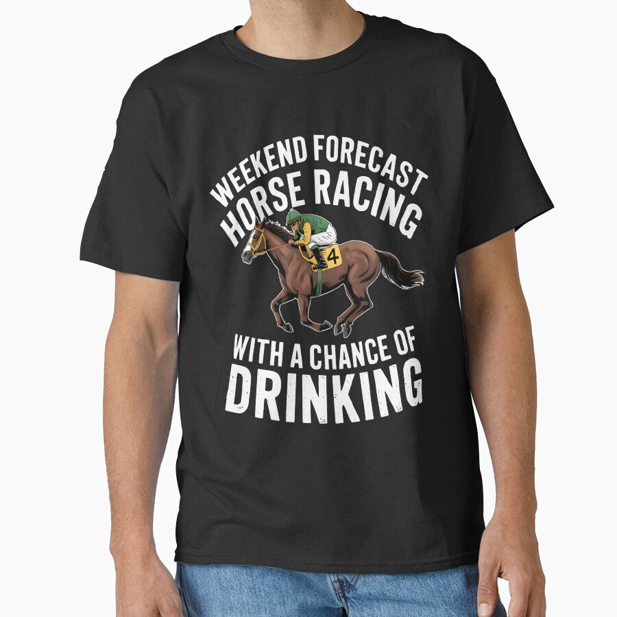Funny Horse Racing Forecast – Weekend Drinking & Track Day Humor by gthylla