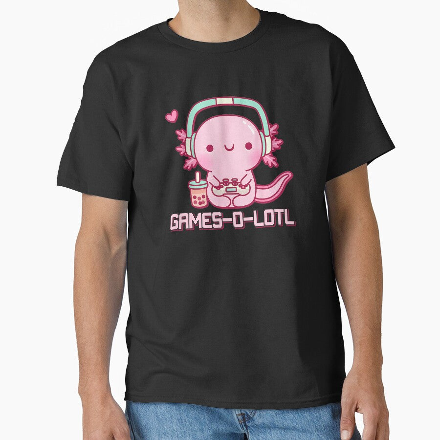 Games O Lotl Axolotl Gamer Cute Kawaii Gaming Meme by FGTV2021