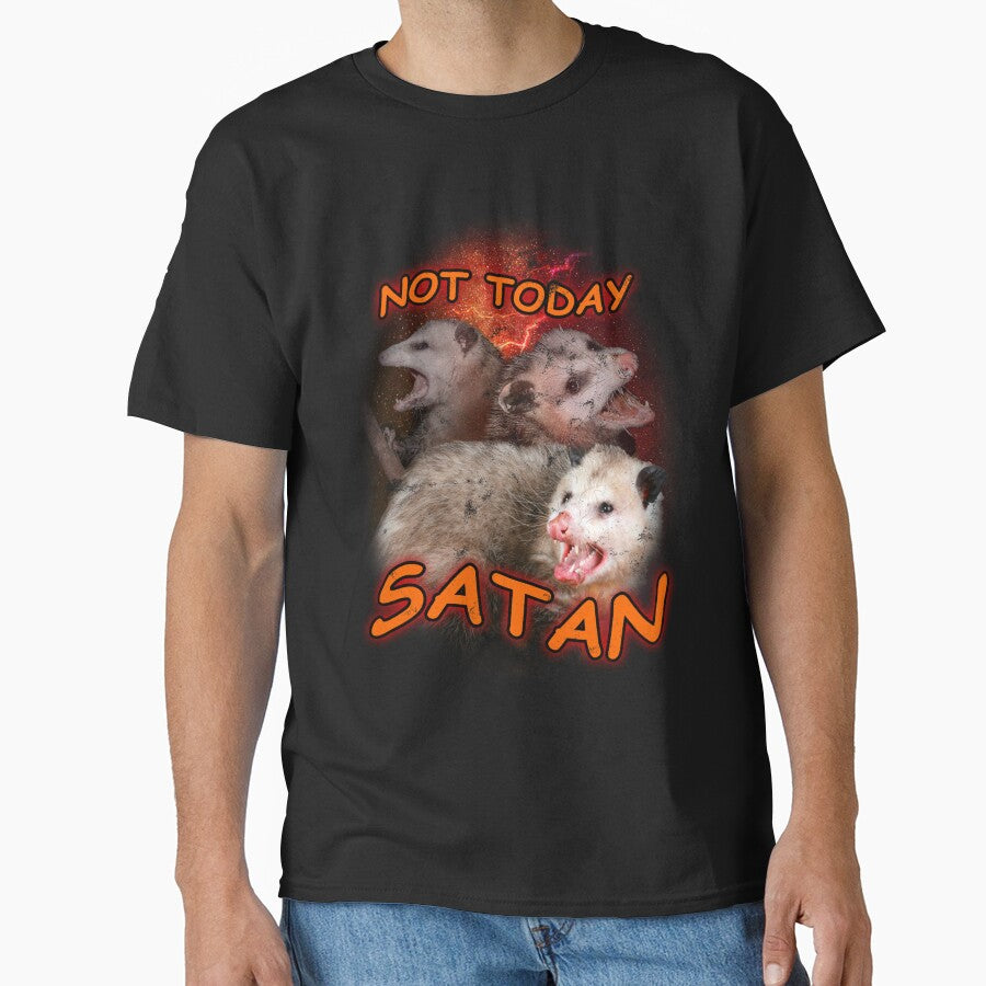 Not Today Satan Raccoons by AnnieBolton