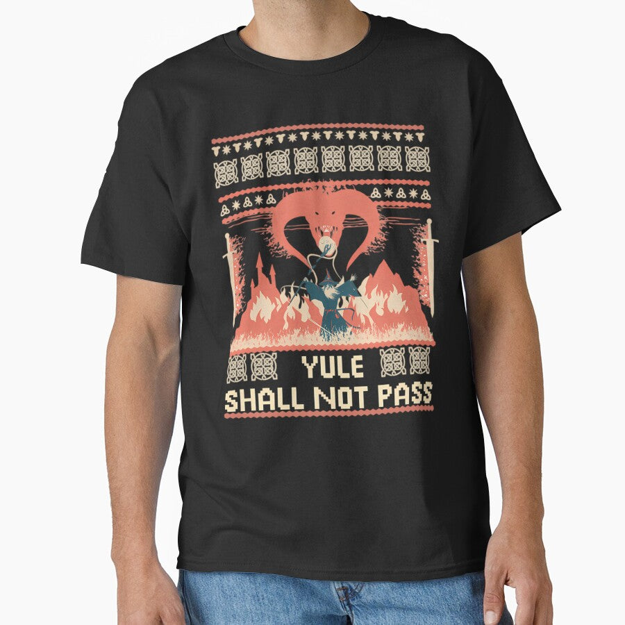 Yule Shall Not Pass Ugly Christmas Sweater by PeaceTypo