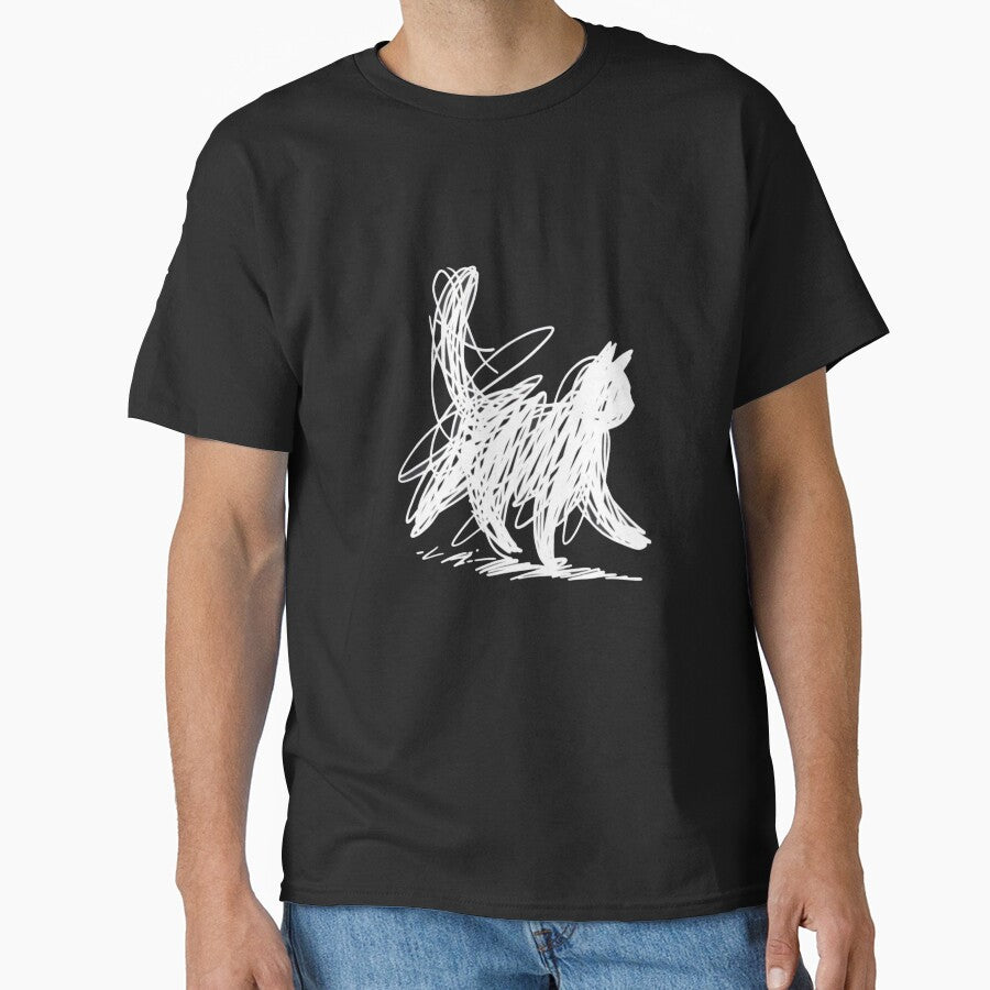Abstract Cat Line Vintage Art by Gbriel3