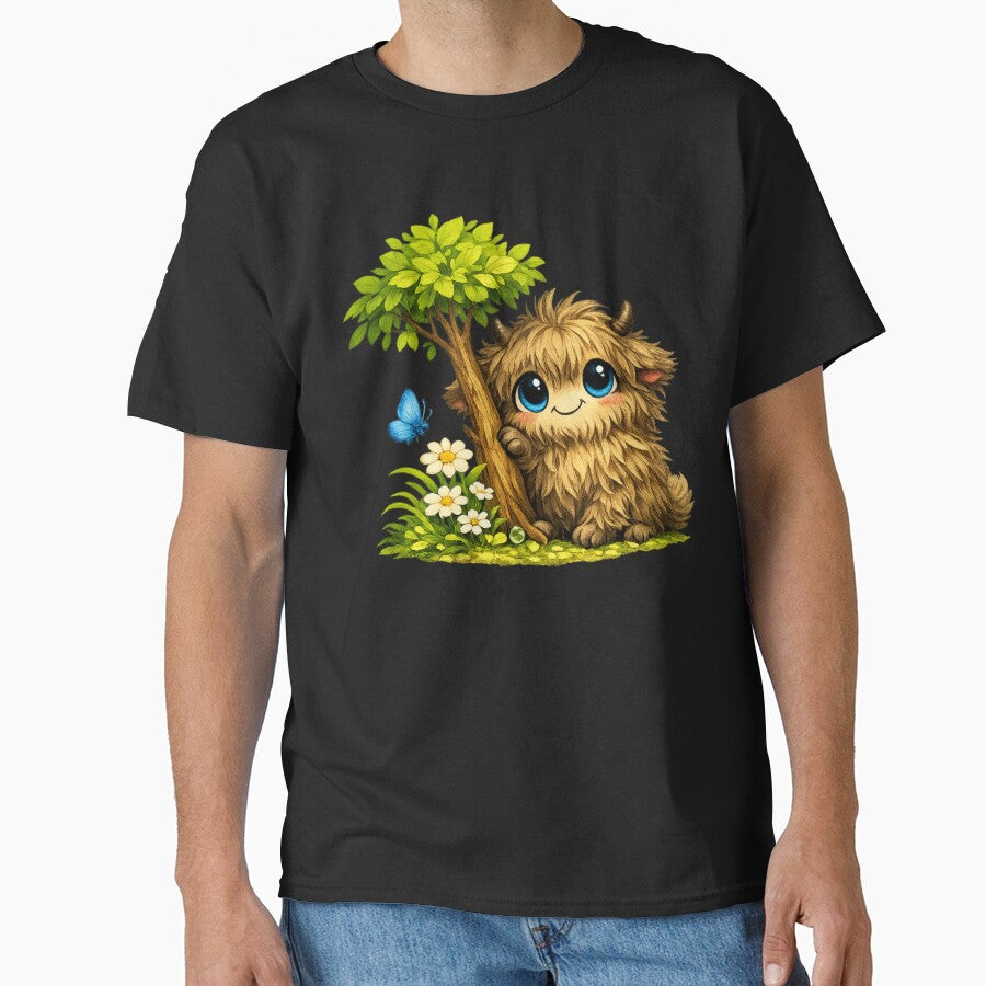 Cute shaggy cattle on a flower meadow by MyPersonalShirt