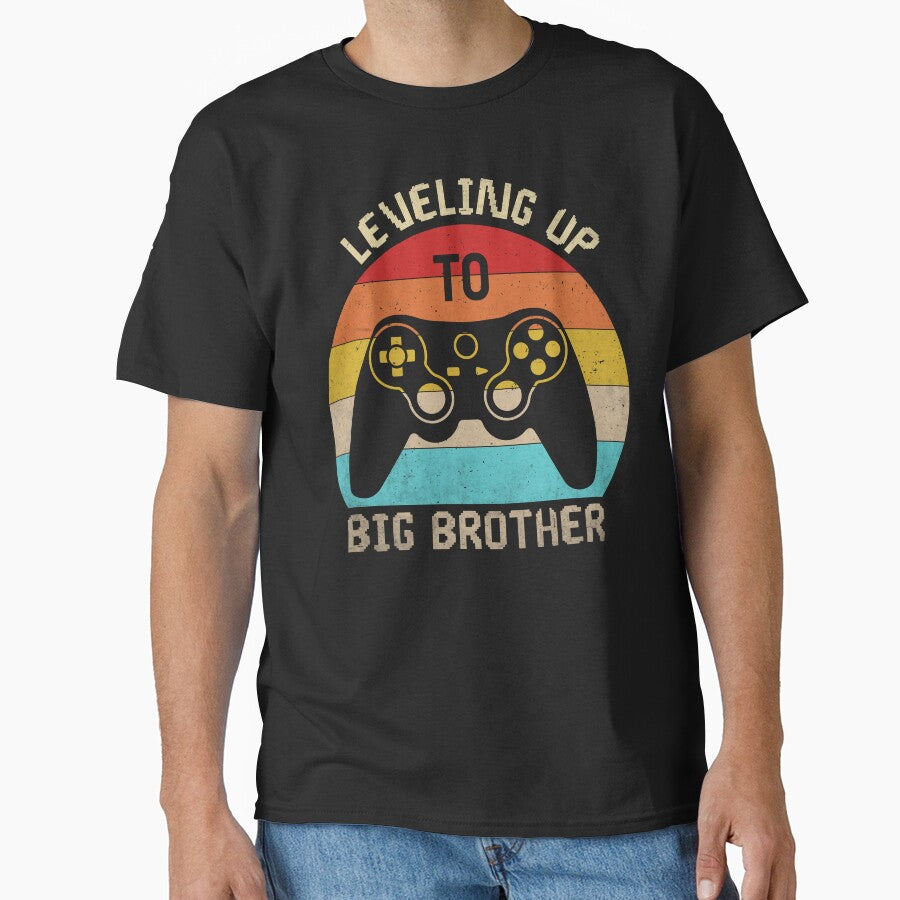 Leveling up to Big Brother, gamer vintage new brother Toddler by Dapper-Art