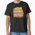 Give Peace a Chance T-Shirt Retro 70s Hippie Shirt Vintage Groovy Flower Power Tee Positive Quote Aesthetic by WovennDesigns