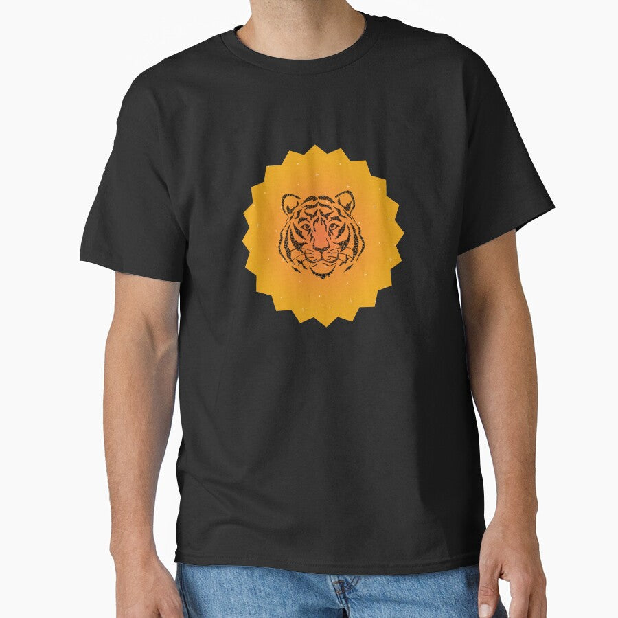 Majestic Tiger Face Sunburst Design | Wildlife Art Graphic  Alternative Titles by Rush2Buy