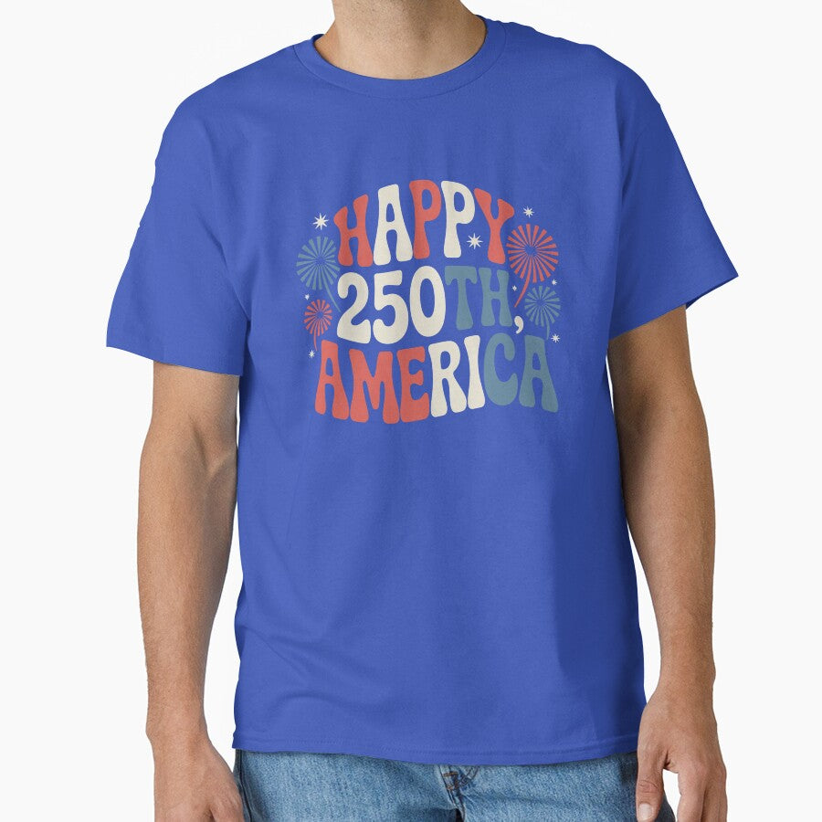 Happy 250th America Retro Vintage Boho July 4th by billyperks