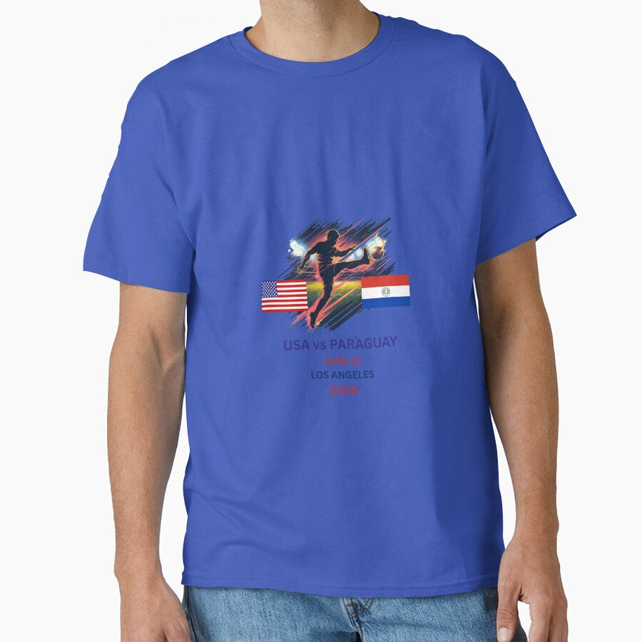 USA vs Paraguay June 12 Los Angeles World Cup 2026 Soccer Shirt by FanNationTees