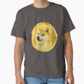 Golden Doge Coin Emblem - Luxe Espresso Brown Shiba Inu Art by Art-PraveenRai