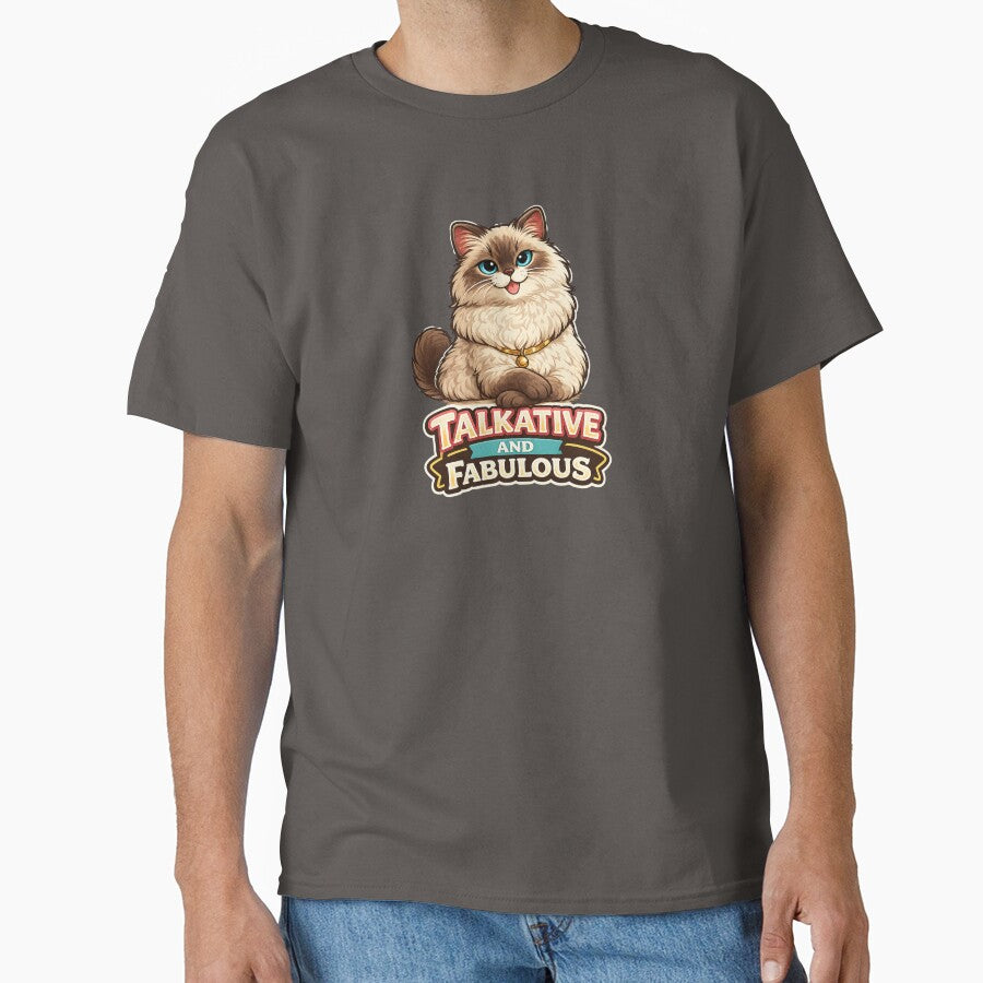 Talkative and Fabulous – Funny Cat Lover Design by EastEndTownie