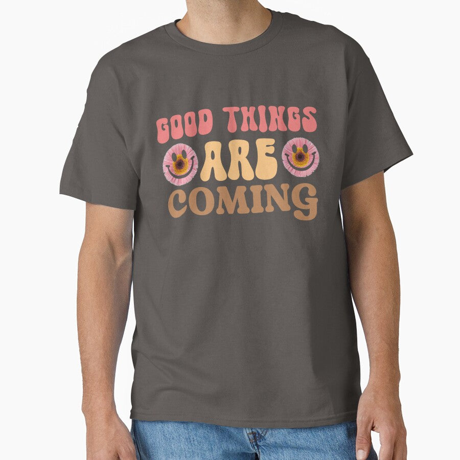 Good Things Are Coming – Retro Floral Quote by AnaPixMar