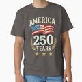 America 250 Years Anniversary Tshirt - Modern Patriotic USA Flag 1776-2026 by MojNetSerwis WWK