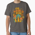 The Magic Is Real – Retro 70s Psychedelic Mushroom by getpressedshirt