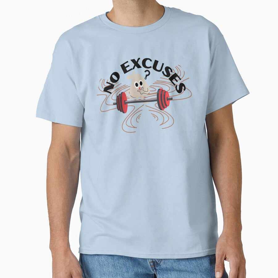 No Excuses Funny Gym -Workout Motivation Fitness T-Shirt Design by Palette _Vibes