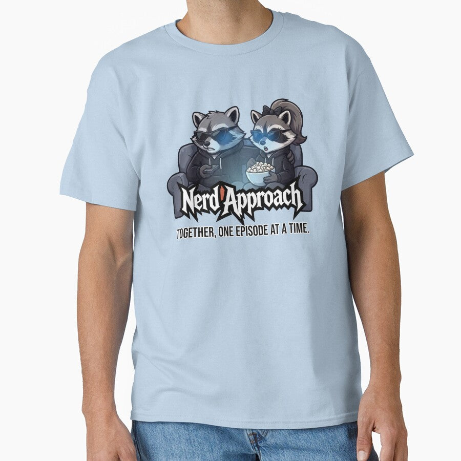 Binge Watching Couple Raccoons - Nerd Approach by NerdApproach