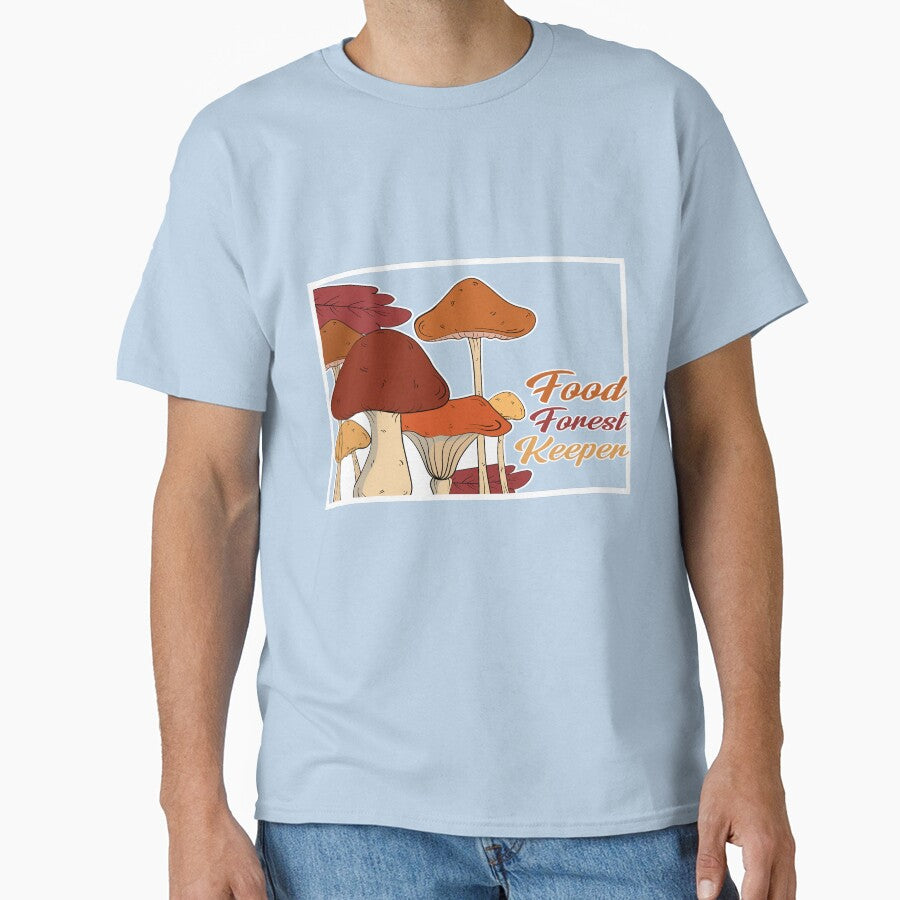 Food Forest Keeper Mushroom Foraging Art by SP Motif