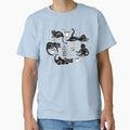 Black Cats & Coffee on Teal by TigaTiga