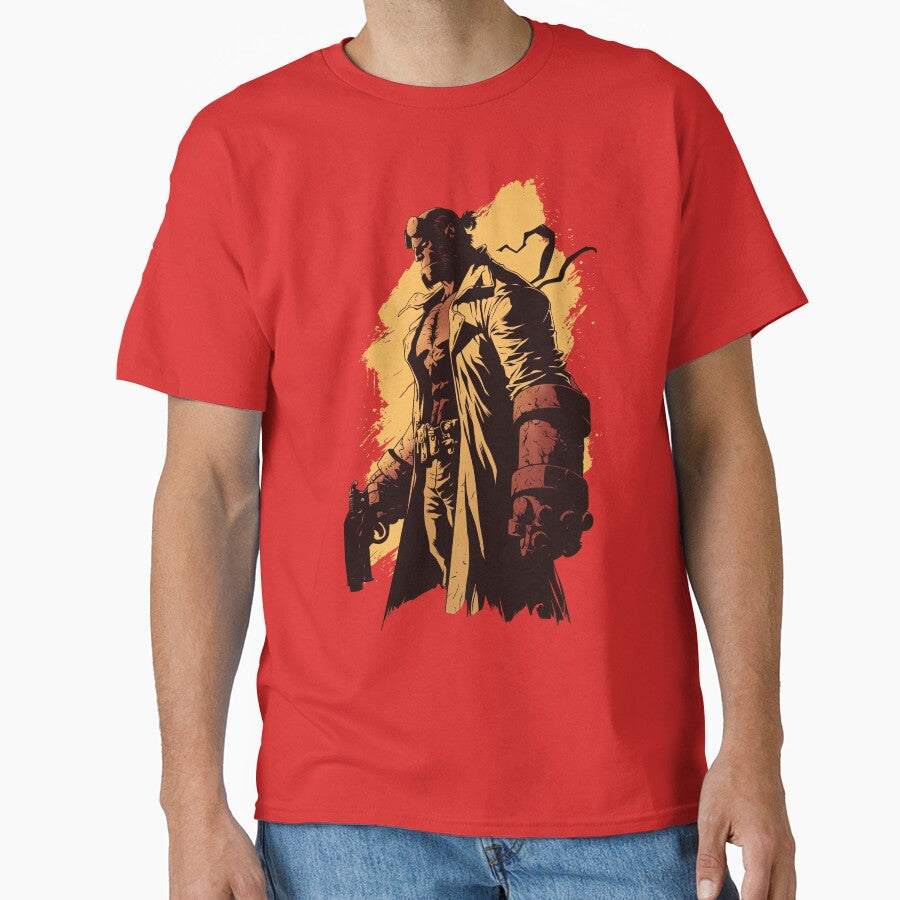 hellboy side profile by blackdogshop
