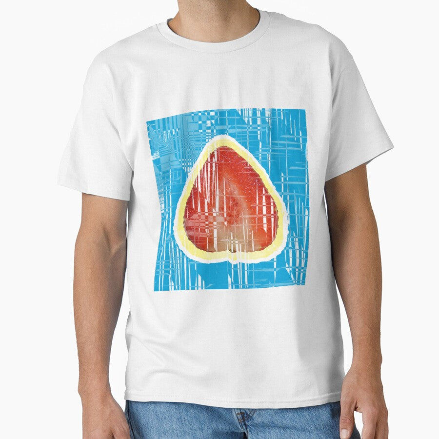 Strawberry, trending, design, millennial, fruit, red, blue by Happyoninside