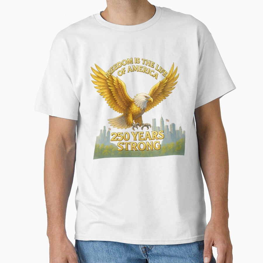 250th Anniversary Of The Usa Freedom Eagle  Strong Over New York by Collins Design
