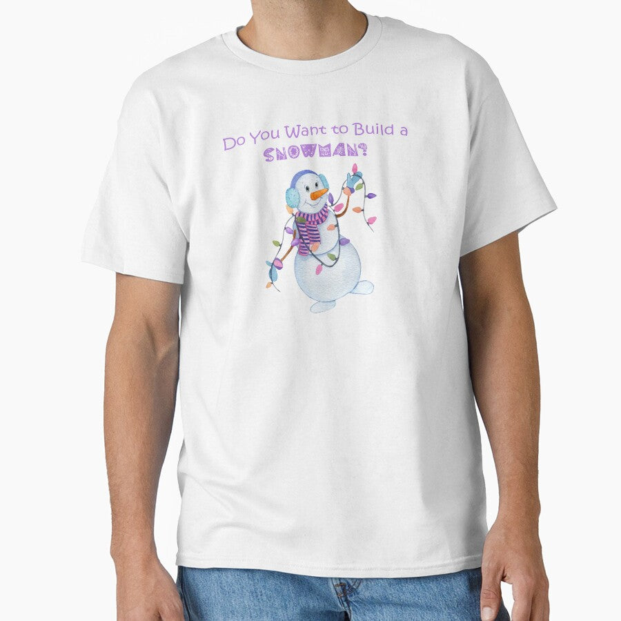 Do You Want To Build A Snowman?  Pink & Purple by RosieRiggs