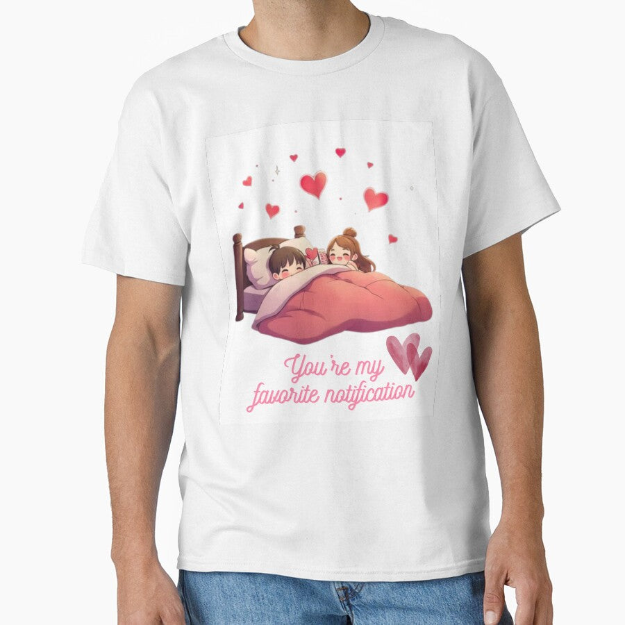 You're My Favorite Notification | Cute Snuggling Couple with Hearts by NovaVibe828