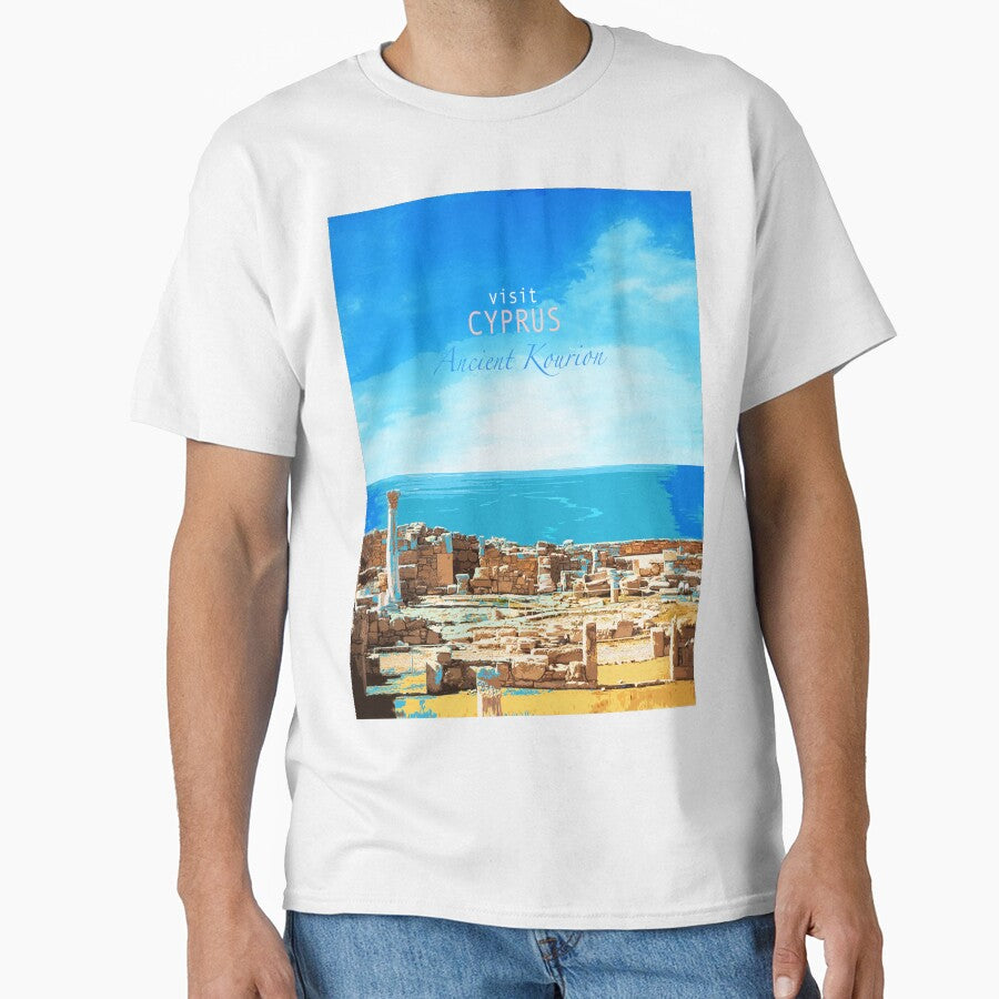 Travel Posters_Visit Cyprus_Ancient Kourion. by FanitsaArt
