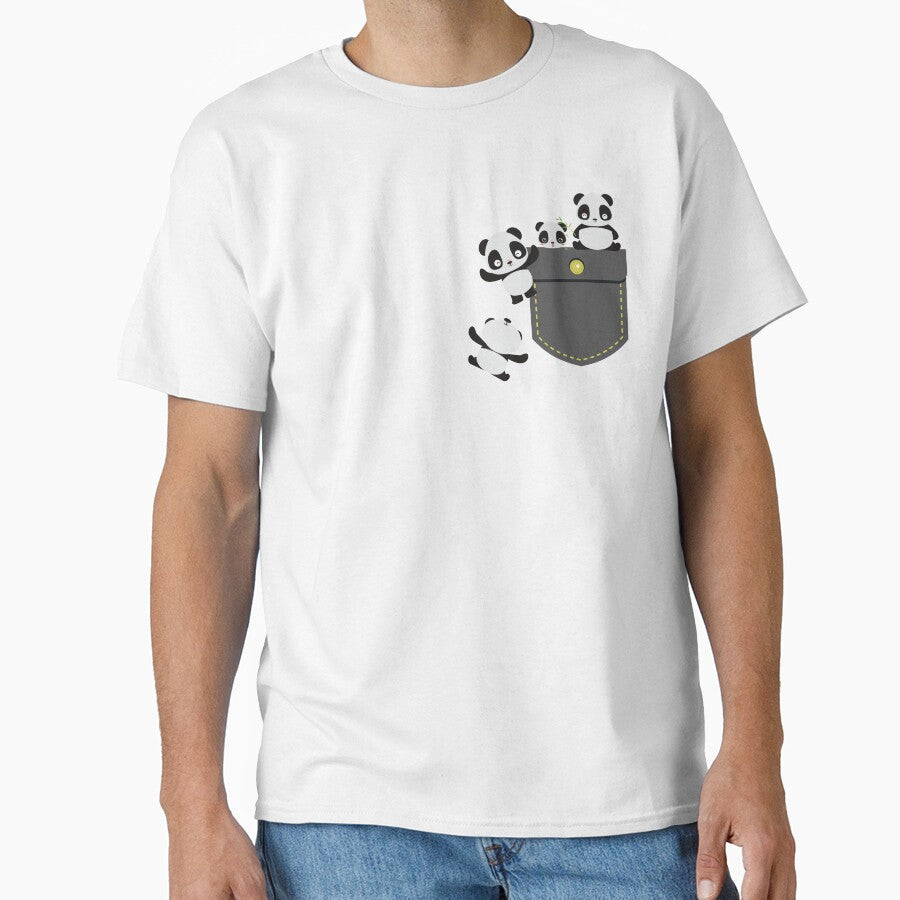 pandas pocket by Teepety Shop