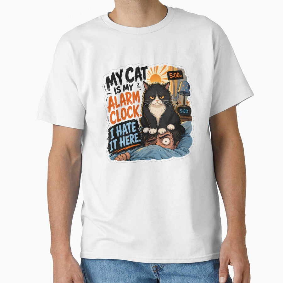 Cat Alarm Clock I Hate It Here Gift by Gentlestate