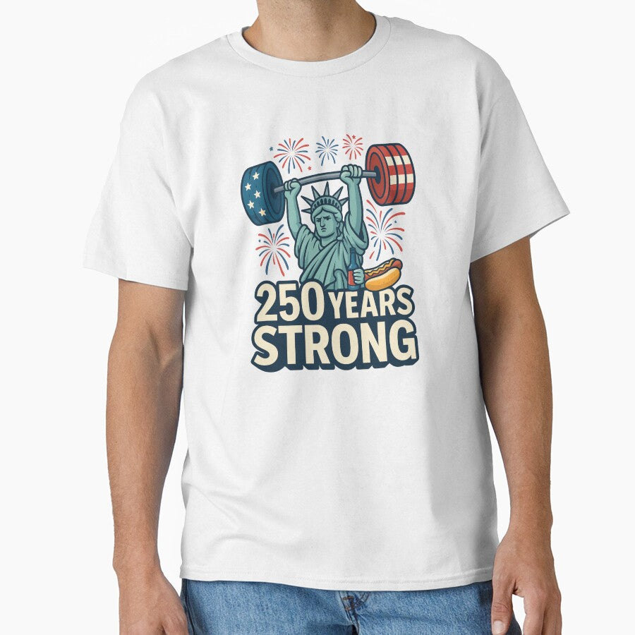 Liberty Lifter – 250 Years Strong 4th of July 2026 Sticker by Collins Design