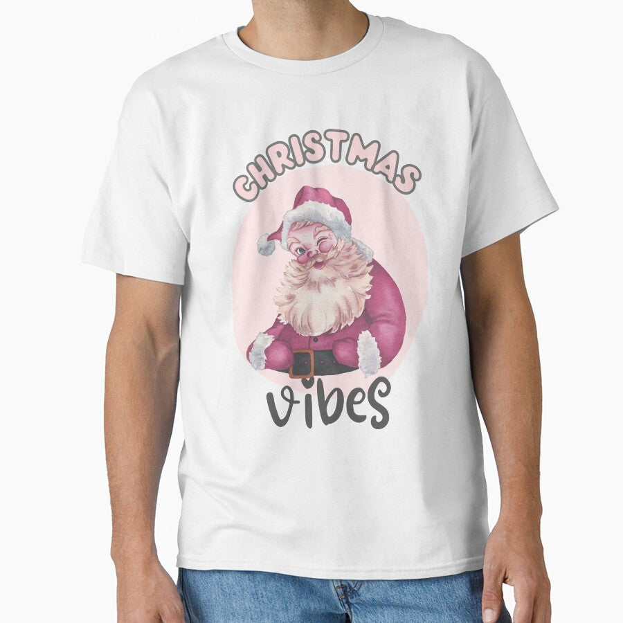 Retro Vintage Pink Santa Claus - Chrismtas 2022 - Funny Christmas Outfits for Holiday Season by petpuppymania