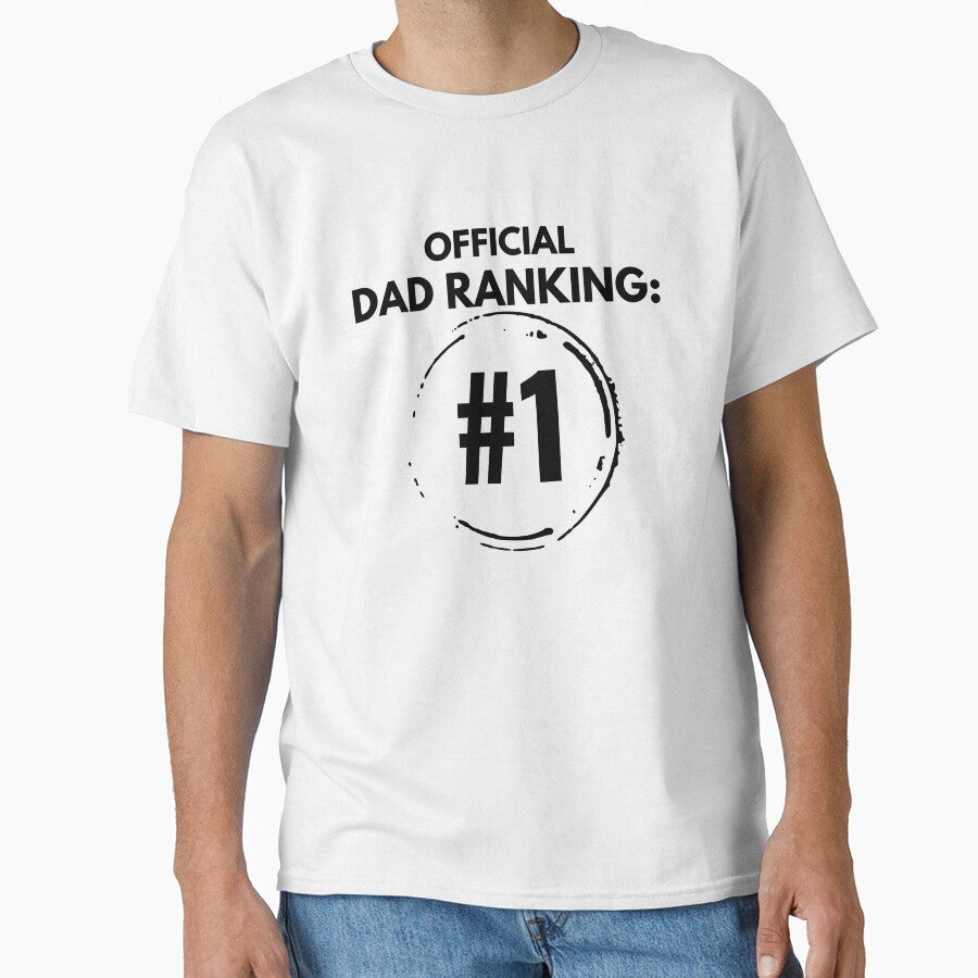 Official Dad Ranking: #1 – Funny Father’s Day Mug & Shirt by DadGear