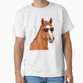 Funny Brown Horse Wearing Sunglasses, Cute Illustration by NBSStore