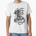 Fallen Dragon King – Dark Fantasy Wounded Dragon Gothic Illustration by DragonSerpent Ink