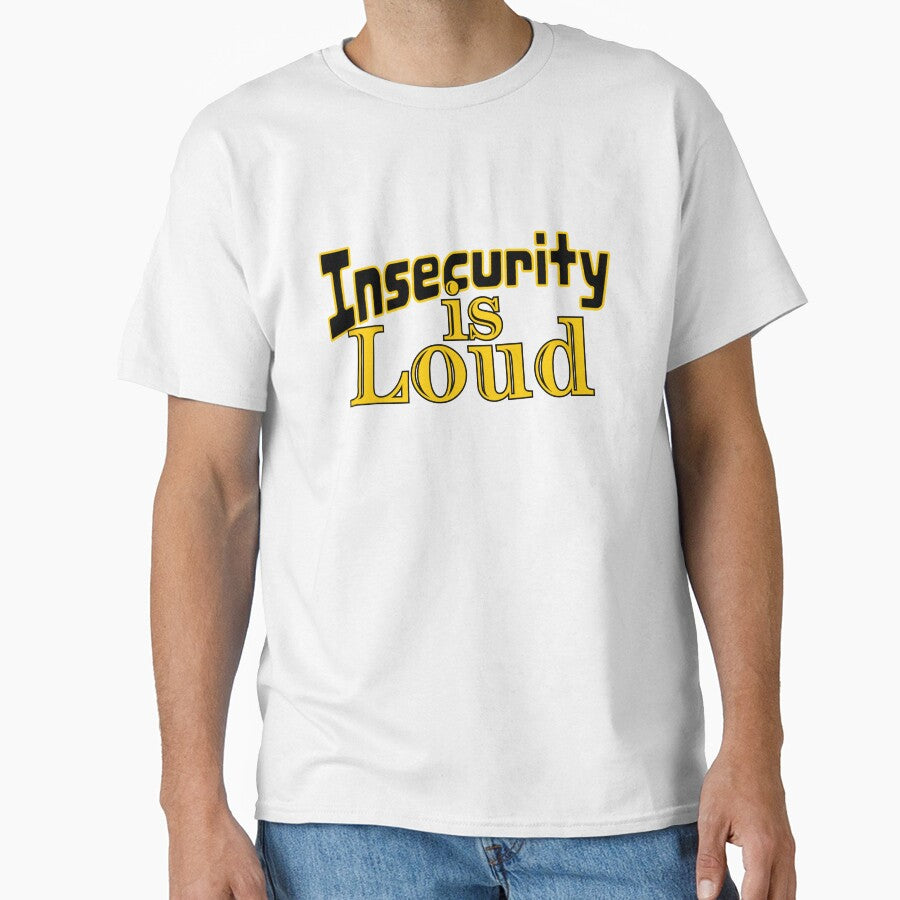 Insecurity is Loud Retro Inspirational Quote Typography Design. by Raise2Shine