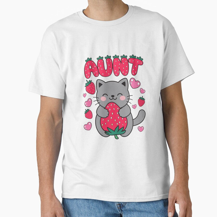 Cute Strawberry Cat Aunt by Tafa_Design