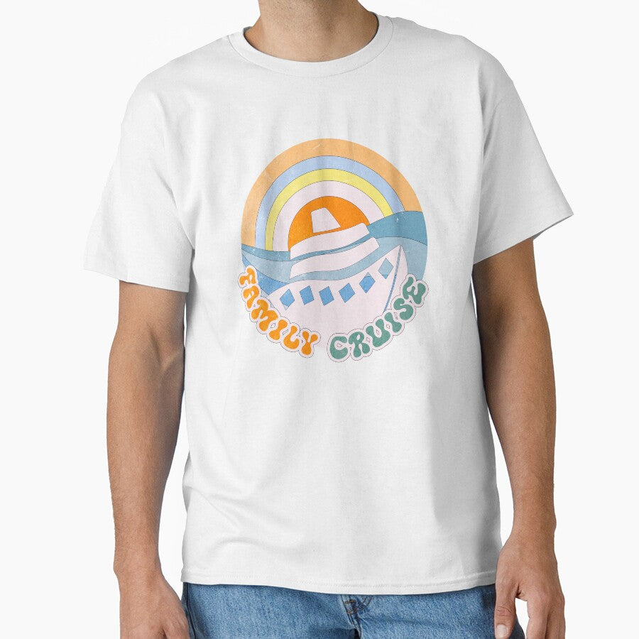 FAMILY CRUISE - Summer Vacation Retro Groovy by nimsart1