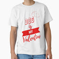 Valentines Day Couples Matching Valentine Fun | Dog Is My Valentine Red And Black by Rainbows Rock