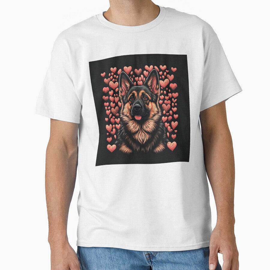 German Shepherd Dog Valentine by Juliascutecornr