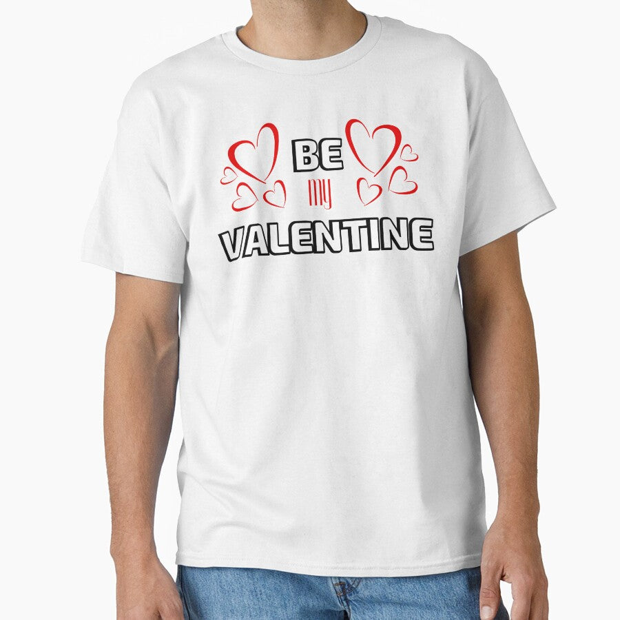 Valentines Day Couples Matching Valentine Fun | Be My Valentine Red and White by Rainbows Rock