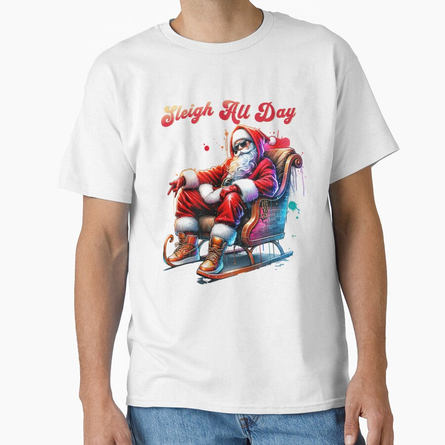 Couple Shirts - Santa Sleigh 2 by MoonsunCraft