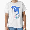 Blue Orca cartoon Whale by samshirts