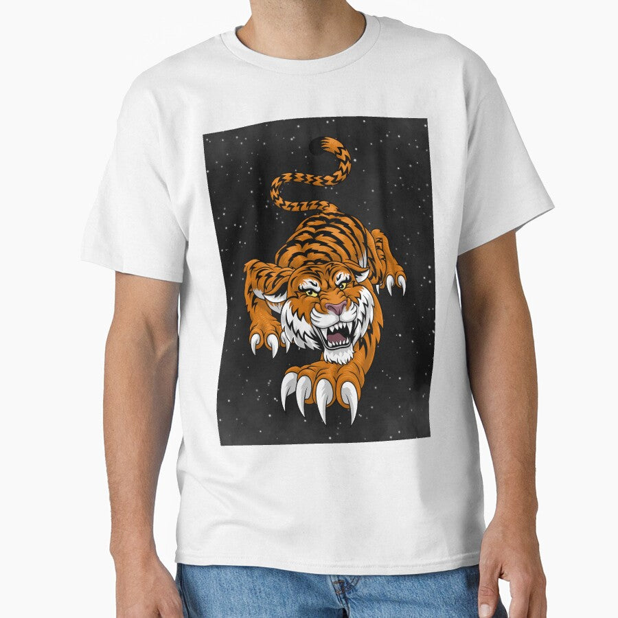 TIGER GRAPHIC SNEAKY TIGER DESIGN by OnlineTshirtMan