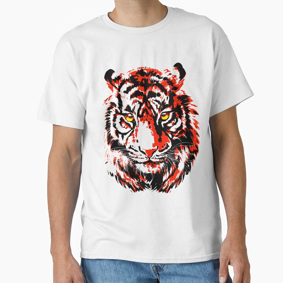 Red Tiger Head - Realistic Tiger Eyes by BigWildKiwi